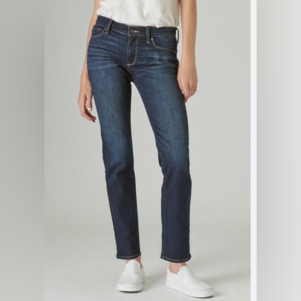 Lucky Brand Sweet Jean Straight Ankle Length Blue Jeans